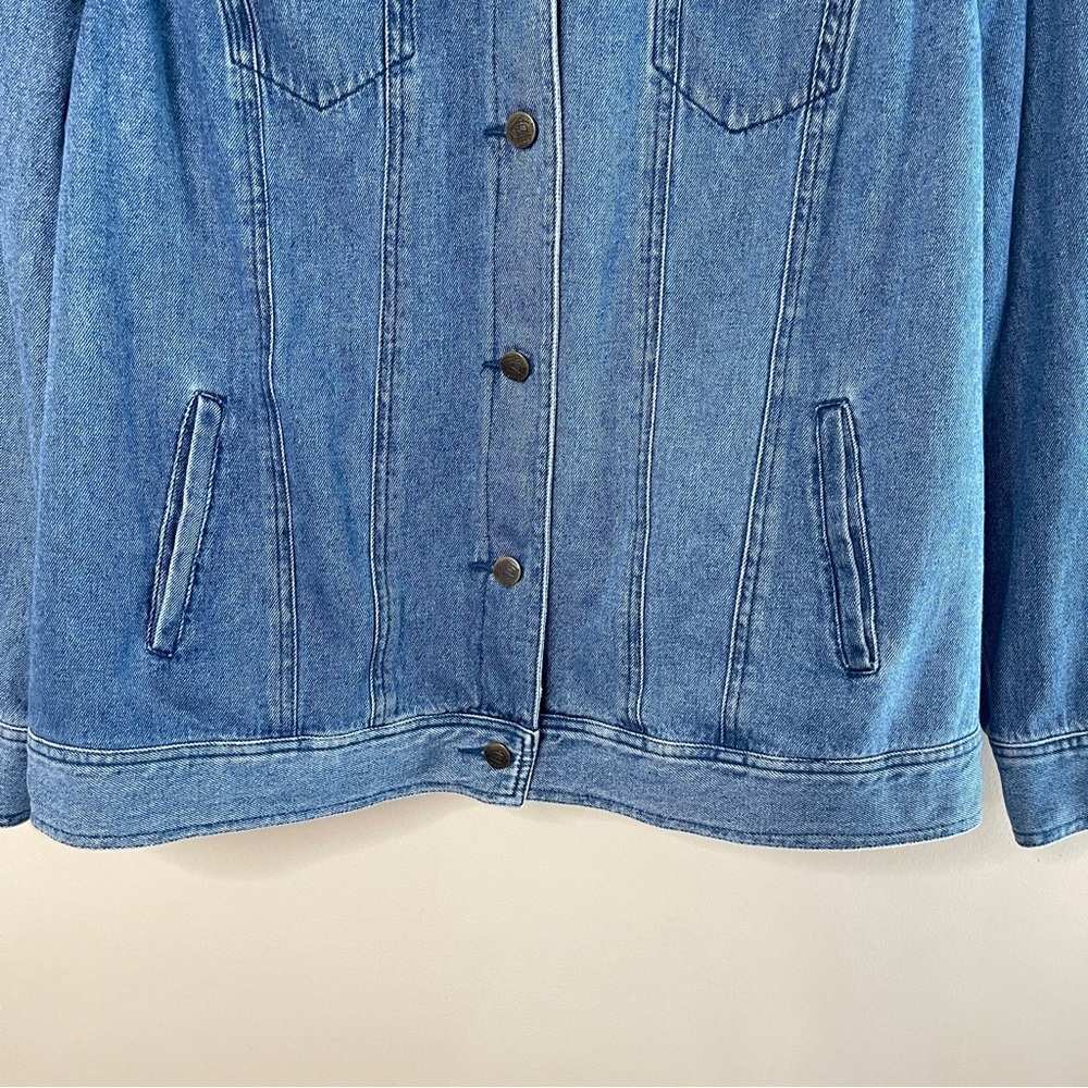 Bridgewater Studios Button-Front Denim Jacket, 18w - image 3